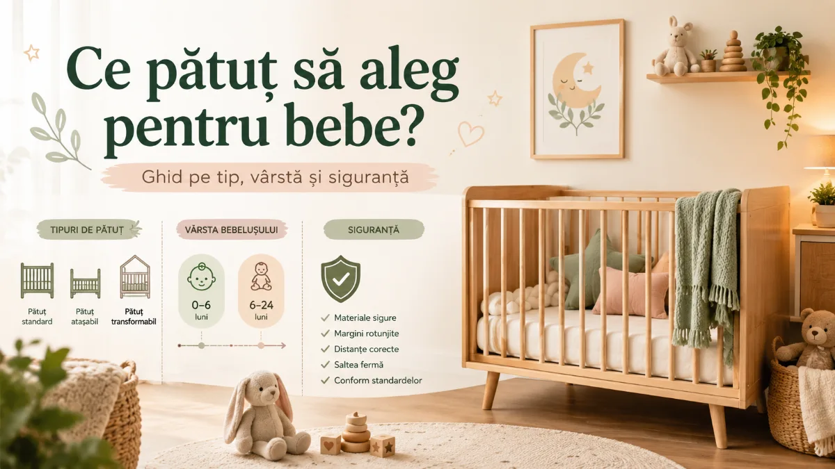 Ce pătuț să aleg pentru bebe? Ghid pe tip, vârstă și siguranță